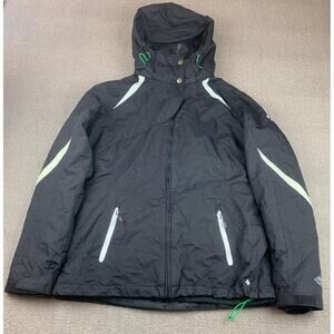 Columbia Jacket Womens L Omni Tech Heavy Coat Lined Waterproof Interchange Adult